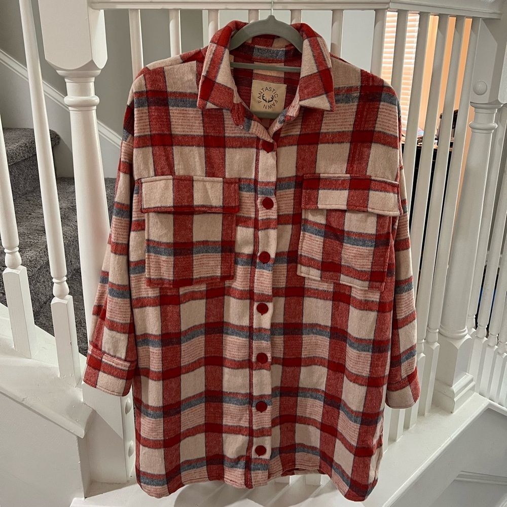 Fantastic Fawn Shacket, size medium